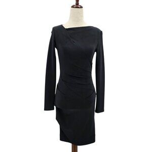 NWD Needle & Thread Womens 2 Dress Rouched Side Zip Bodycon Black Mini Cocktail